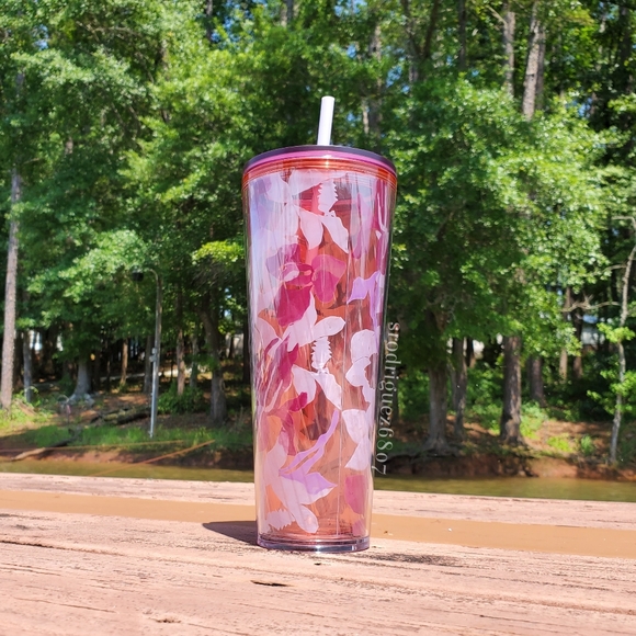 ✨LAST ONE✨Starbucks *NEW* pink 🌸flower 🧊cup - Picture 3 of 8